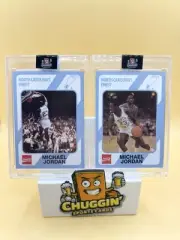 Michael Jordan Collegiate collection Lot #16 & #17 MINT