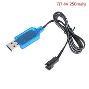High Quality 3.6-9.6V 250mA NiMh/NiCd Battery USB Charger Cable SM 2P Forward Plug Remote Control Car USB Charger Electric Toy A7