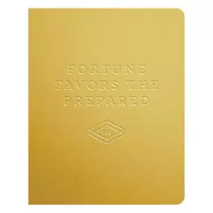 Fortune Favors the Prepared Gold Deluxe 13 Month Undated Planner