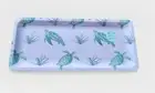 Sea Turtle Melamine Platter Tray Nautical Beach Coastal 14” Wide