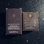 Tatcha The Dewy Skin Cream + Water Cream Ultra Hydrating Travel 5mL / 0.17oz Ea.