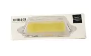 Circleware 66700 Glass Butter Dish with Lid, Multi-Purpose Preserving Serving