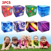 2×3D Magic Cube Shashibo - Shape-Shifting Anti-Stress Puzzle Toy (Flip Box Gift)