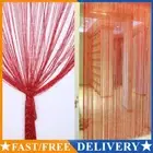 1*2m Encryption Flash Silver String Curtain Door Window Decoration AU