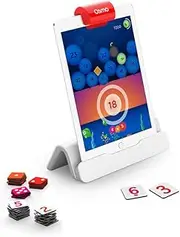 Osmo-Genius Numbers-Ages 6-10-Math Equations(Counting,Addition,Subtraction & Multiplication)-For iPad or Fire Tablet-Educational Learning Games-STEM Toy-Boy & Girl(Osmo Base Required-Amazon Exclusive)