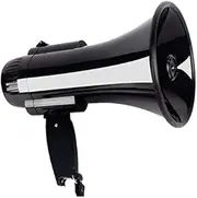 Megaphones Handheld Megaphone with Siren Loud Speaker Megaphones Black Color Bullhorn Clear Voice Bullhorn Speaker Portable Bullhorn Clear Sound