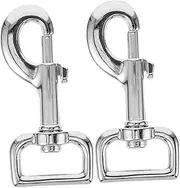 2Pcs Heavy Duty Metal Dog Leash Buckle Swivel Snap Hooks Pet Chain Connectors for Secure Linking for Dog and Walking Durable Clips for Dogs