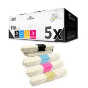 5x Toner for OKI C 301 321 Dn