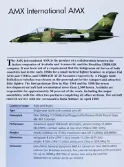 AMX International Jet Picture Aircraft Aviation Out of Print Spec Sheet Decor