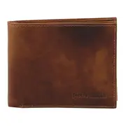 Pierre Cardin Soft Rustic Leather Tri-Fold Men's Wallet - Cognac