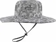 [Fishoholic] Fishing Hat - M/L or L/XL - UPF50+ Sun Protection Hat - 2 Adj Straps