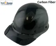DAX Actual Carbon Fiber Cap Style Lift Safety Hard Hat - Camo Black