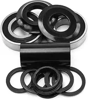 Mission BMX Mid Bottom Bracket Kit, 19 mm Size, Black