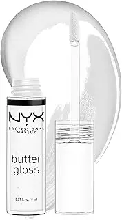 NYX PROFESSIONAL MAKEUP Butter Gloss, Non-Sticky Lip Gloss - Sugar Glass,Clear