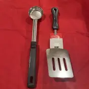 Metal Spatula for Kitchen Use - Chrome Turner & Grip ‘n Serv NEW