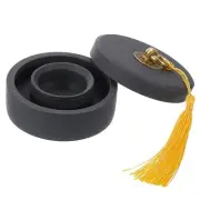 3 Inch Chinese Calligraphy Inkstone with Water Circle Round Ink Stone Tray