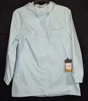 The North Face Antora Parka Rain Jacket Womens XXL Sky Blue Dry Vent