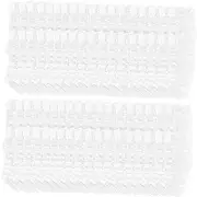 DONFAMDS 200pcs Reusable Shower Protectors for Hair Dyeing and Bathing Double-reinforced for Comfort for Home Hotels and Salons
