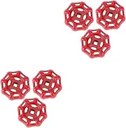 Yardwe 2sets Cast Iron Handle Gate Ball Metal Water Fitting Easy Open/Close Flat Bottom Design 3pcs*2