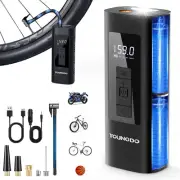 Tire Inflator with Pressure Gauge Portable Air Compressor 150 PSI & 6000mAh Bike
