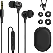 Geekria Sleep Earbuds, Noise Isolating Ear Plugs, Mini Comfy ASMR Sleeping Earphone, Fit for Light Sleep, Side Sleep, Air Travel, for with Microphone and Volume Control (Gray)