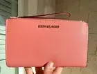 Michael Kors Jet Set Travel Double Zip Phone Wristlet Sherbert