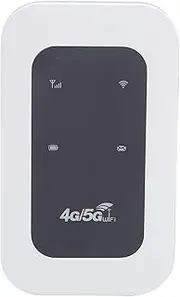 Portable WiFi Hotspot, 4G 5G WiFi Mobile Hotspot Support 10 Devices, 300Mbps Travel Router with SIM Card Slot, Plug and Play Hotspot Device for Motorhomes Business