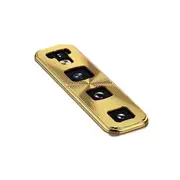 6PCS Anti-scratch Metal Circle Ring Phone Camera Lens Protector for Samsung Galaxy S10 Plus GOLD COLOR