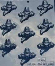 GHOST WITH TOP HATS BITE SIZE CHOCOLATE CANDY MOLD DIY HALLOWEEN CUPCAKE TOPPERS