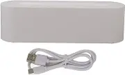 Simulated Flame Air Diffuser Humidifier 7 Color Fire Air Diffuser for Bedroom Home Yoga Office (White)