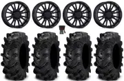 MSA ThunderLips 14" Wheels Black 30" Cryptid Tires Polaris Ranger XP 9/1K