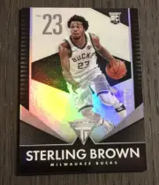 2017-18 Titanium STERLING BROWN RC #206 Jersey No. SP Rare 22/23 Bucks Rookie