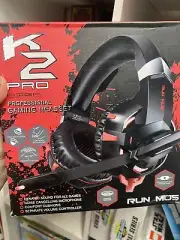 RUNMUS K2 Red Headset for Multiple Platform Gaming Headset PS4,PS,NEW X BOX ONE