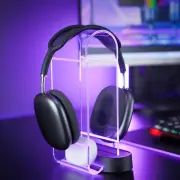 Acrylic RGB Headphone Stand w/ USB Ports - Eurpmask Gaming Headset Holder| 10 L