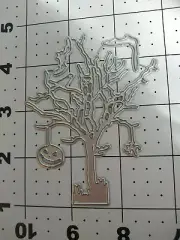 Universal Thin cut Metal Die Cut Tool emboss Halloween Cemetery tree bat pumpkin