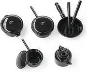 Odoria 1/12 Scale Dolls House Miniature Saucepan Pan Set Dollhouse Kitchen Accessories