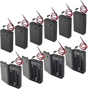 WMYCONGCONG 10 PCS 3 AAA 4.5V Battery Holder with Switch 3x 1.5V AAA Battery Holder with Leads