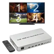 Expert Connect 4 Ports Quad HDMI KVM Multi-Viewer/Screen Divider/Switch | 108...