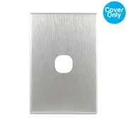 Connected Switchgear GEO 1 Gang Brushed Silver Aluminium Cover
