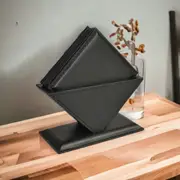 Leatherkart Genuine Leather Square Coasters - Black