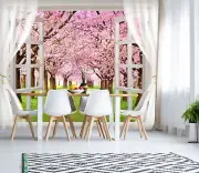 3D Lawn Sakura K9071 Wallpaper Mural Self-adhesive Removable Sticker Panda