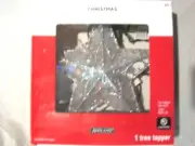 NIB Christmas Tree Topper Light Up Silver Star