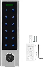 Access Control Machine Bluetooth Password ID Card APP 125KHZ RFID WIEGAND2644 IP66 Backlight for TUYA Secure Door Entry System Metal Construction 150X46X23MM