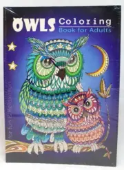 Oceanis Adult and Teen Coloring Book Hoot Owls Bird Theme for Fun and Relaxation