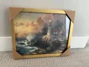 New The Light of Peace by Thomas Kinkade Painting Print Framed and Matted COA