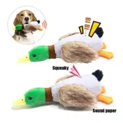 Cute Soft Dog Plush Toys Squeaky Puppy Teething Chew Plushie Duck Duckie Puppies