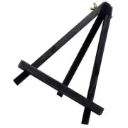 Children's Easel Black Wood Table Painting Display Stand