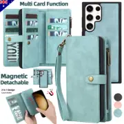For Samsung Galaxy A54 A14 A13 A33 A53 A73 Detachable Leather Wallet Case Cover