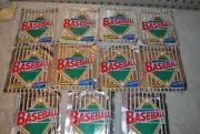11 packs of 1993 Panini collectible stickers baseball 6 sticker unopened package