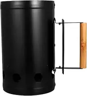 TOGEVAL Camping Barbecue Ignition Chimney Steel Charcoal Bucket Heat Insulation Fire Lighters Random Color